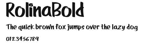 RolinaBold Preview