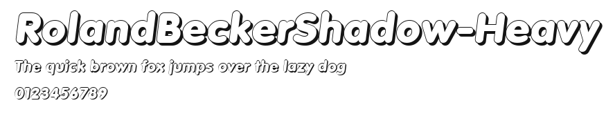 RolandBeckerShadow-Heavy Preview