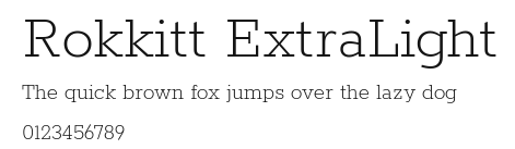 Rokkitt ExtraLight Preview