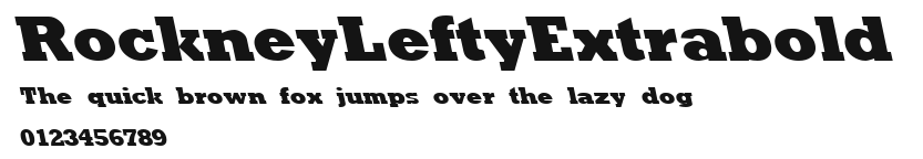 RockneyLeftyExtrabold Preview