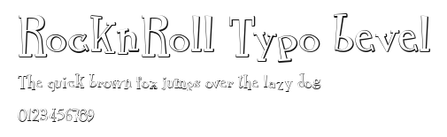 RocknRoll Typo bevel Preview