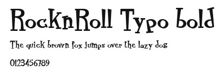 RocknRoll Typo bold Preview