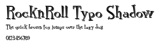 RocknRoll Typo Shadow Preview