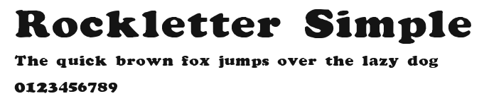 Rockletter Simple Preview