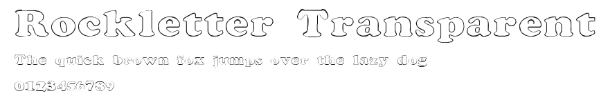 Rockletter Transparent Preview