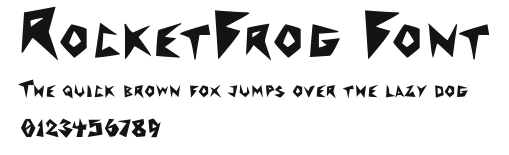 RocketFrog Font Preview