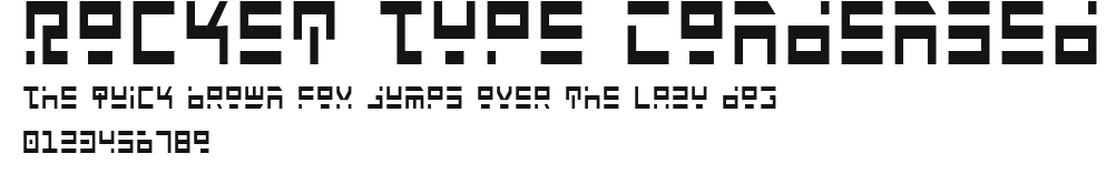 Rocket Type Condensed Preview
