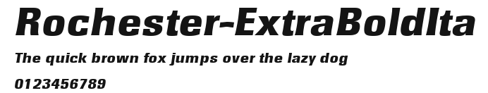 Rochester-ExtraBoldIta Preview