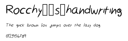 Rocchy__s_handwriting Preview