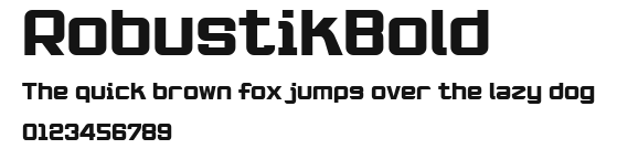 RobustikBold Preview