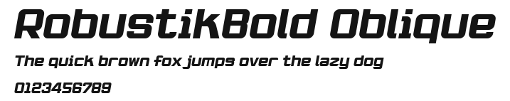 RobustikBold Oblique Preview