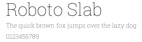Roboto Slab Preview