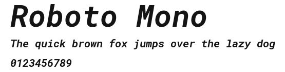 Roboto Mono Preview