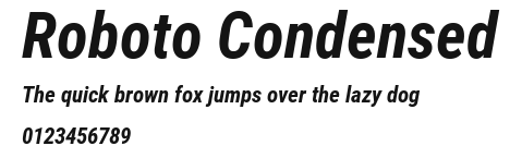 Roboto Condensed Preview
