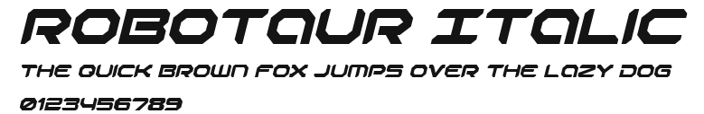 Robotaur Italic Preview