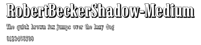RobertBeckerShadow-Medium Preview