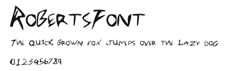 RobertsFont Preview