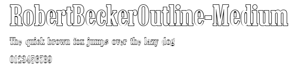 RobertBeckerOutline-Medium Preview