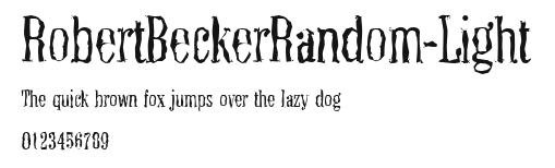 RobertBeckerRandom-Light Preview