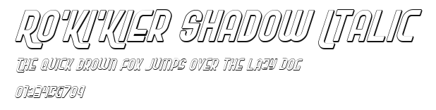Ro'Ki'Kier Shadow Italic Preview