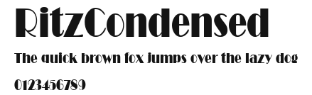 RitzCondensed Preview