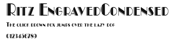 Ritz EngravedCondensed Preview