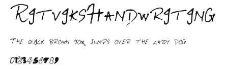 RitviksHandwriting Preview