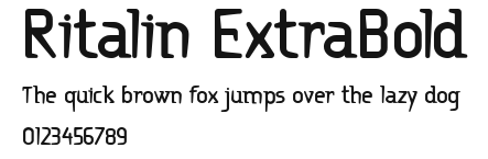 Ritalin ExtraBold Preview
