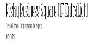 Risky Business Square NF ExtraLight Preview