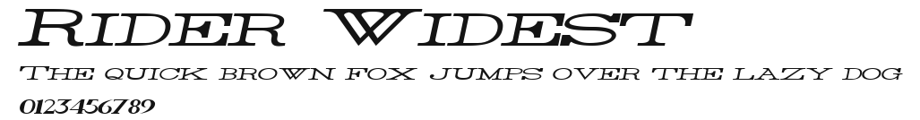 Rider Widest Preview