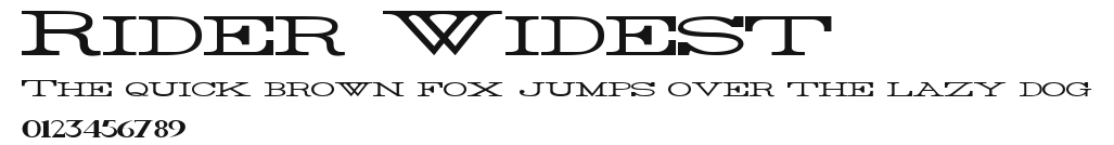 Rider Widest Preview