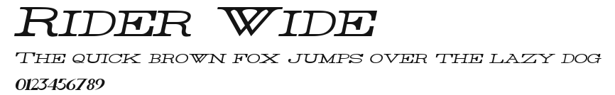 Rider Wide Preview