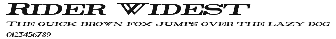 Rider Widest Preview