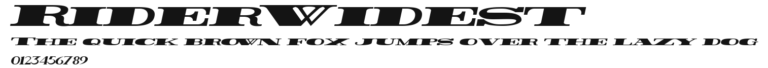 Rider Widest Preview