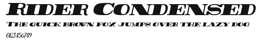 Rider Condensed Preview