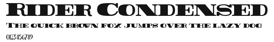 Rider Condensed Preview