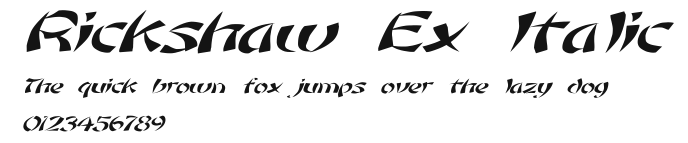 Rickshaw Ex Italic Preview