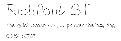 Richfont BT Preview