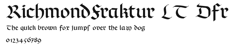 RichmondFraktur LT Dfr Preview