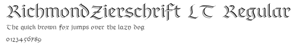 RichmondZierschrift LT Regular Preview