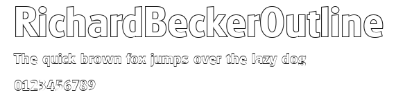RichardBeckerOutline Preview