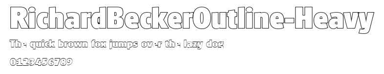 RichardBeckerOutline-Heavy Preview