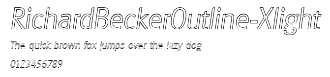 RichardBeckerOutline-Xlight Preview