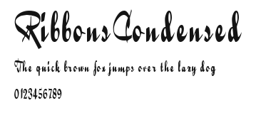 RibbonsCondensed Preview