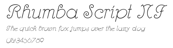 Rhumba Script NF Preview
