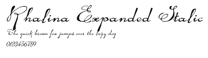 Rhalina Expanded Italic Preview