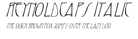 ReynoldCaps italic Preview