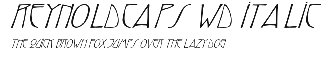 ReynoldCaps Wd italic Preview