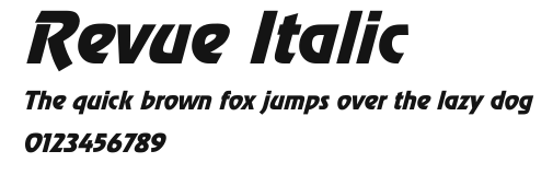 Revue Italic Preview
