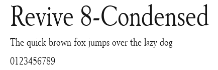 Revive 8-Condensed Preview